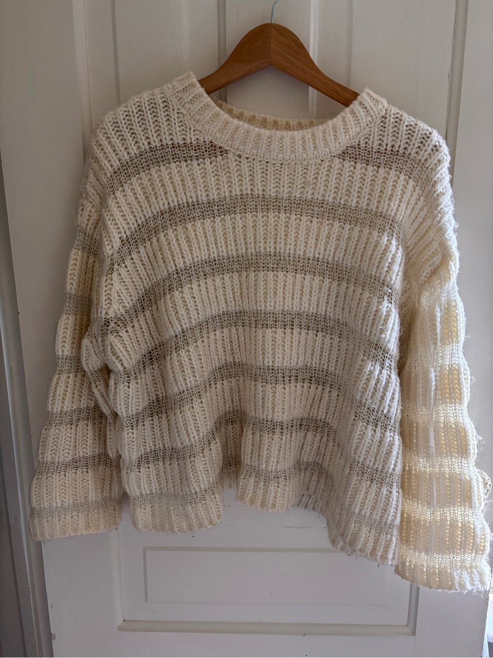 MOON RIVER Cream Sweater (Small) - Picture 2 of 3